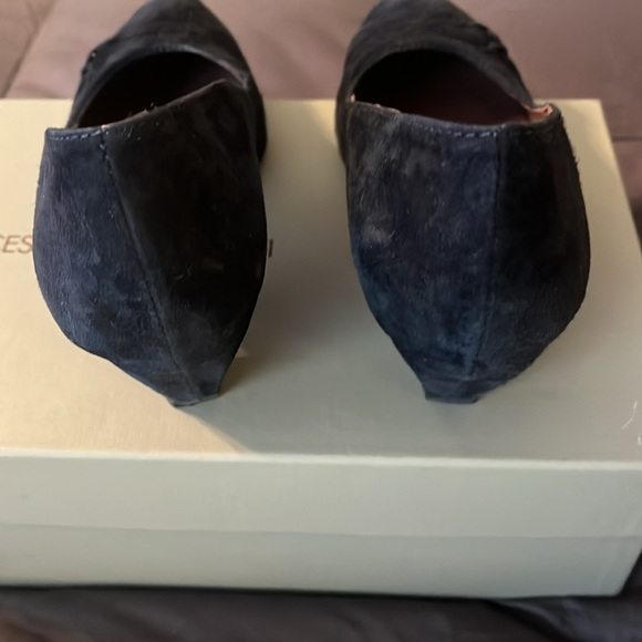 Francesco Morichetti Blue Suede Pumps “Camoscio” style in Box - Picture 5 of 9